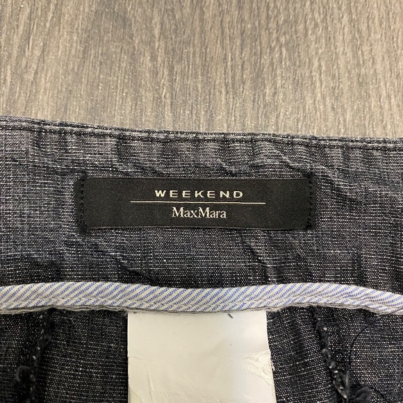 Weekend Max Mara Cotton Linen Blend Relaxed Fit Pants Size 4 - Picture 4 of 12